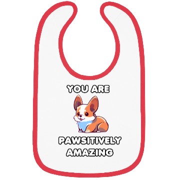Discover Motivational Corgi Positivity Bibs