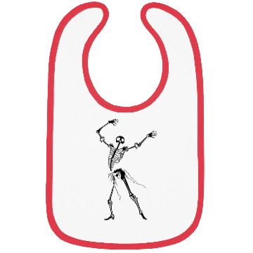 Discover Dancing Skeleton Black Bibs