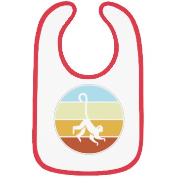 Discover monkey retro Bibs