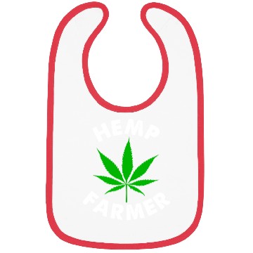 Discover Hemp Farmer Green Leaf Bibs