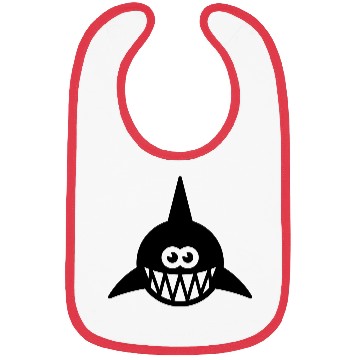 Discover Fish Showing Teeth (Shark, Predator, Carnivore 1C) Bibs