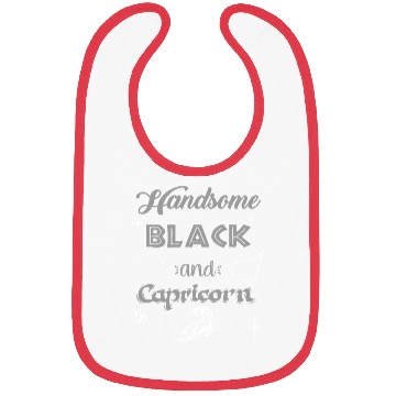 Discover Handsome Black Capricorn Bibs