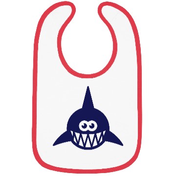 Discover Fish Showing Teeth (Shark, Predator, Carnivore 2C) Bibs