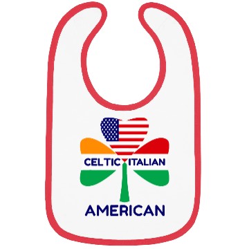 Discover Irish Italian American Flag And Celtic Shamrock Pr Bibs