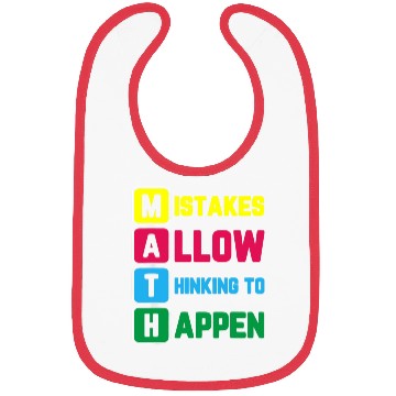 Discover Im Math Teacher Love Math Mistakes Allow Thinking Bibs