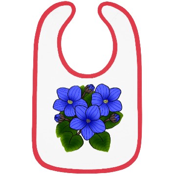 Discover Blue African Violets In Black Bibs