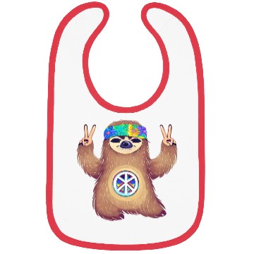 Discover Peace-loving sloth Bibs