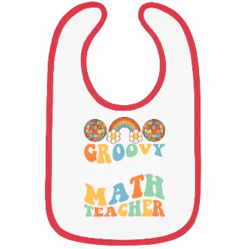 Discover Groovy Math Teacher Retro Mathematics For A Bibs