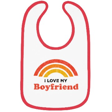 Discover I Love My Boyfriend Bibs