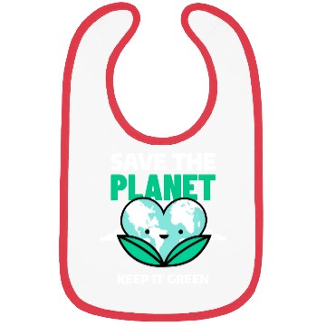Discover Save The Planet Keep It Green Bibs