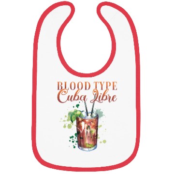 Discover Blood Type Cuba Libre Cocktail Bartender Bibs