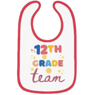 Discover Back to school 12th grade team Bibs
