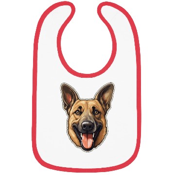 Discover Malinois Dog Face - Pet Lover's Delight Bibs