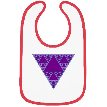 Discover 90s Triangle of Teal and Purple Bibs