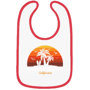 Discover Retro Orange County California Sunset Cool Bibs