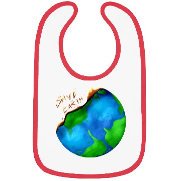 Discover Burning Earth Globe Save Earth For Earth Day Bibs