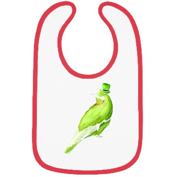 Discover Green Bird With Green Hat For St Patricks Day Bibs