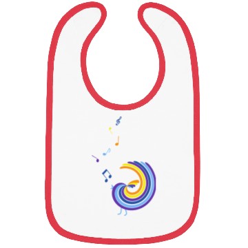 Discover colorful singing bird Bibs