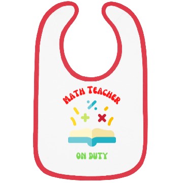 Discover Math Teacher on Duty Bibs