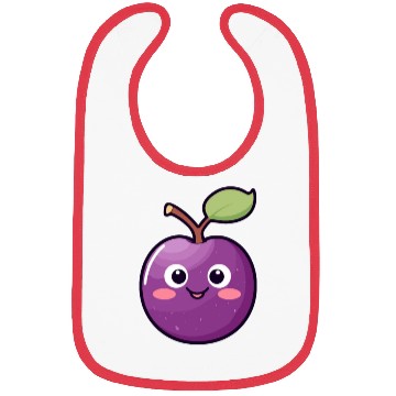 Discover Kawaii Plum - Joyful Plumtastic Bibs