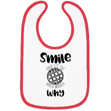 Discover Smiles Positive Quote Bibs