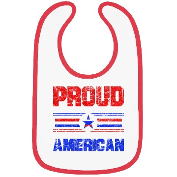 Discover Proud American USA Flag, Patriotic 4th of July Bibs