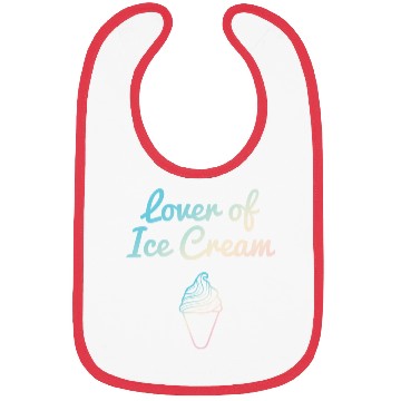 Discover Lover Of Ice Cream Pastel Bibs