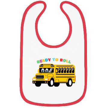 Discover Ready to Roll School Bus Bibs