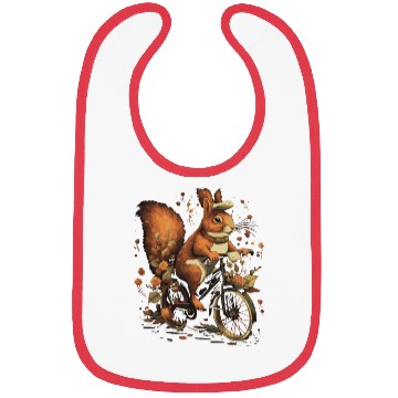 Discover Squirrel Riding A Bicycle Bibs