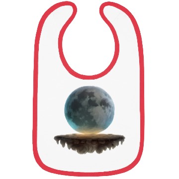 Discover 3 Dimensional (3D) Full Moon and Floating Island Bibs
