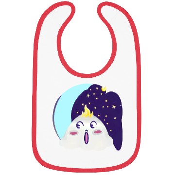 Discover Bl Moon With Surprised Little Cloud Bibs