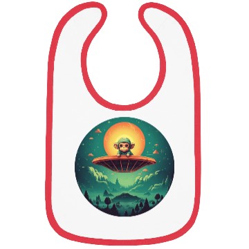 Discover UFO Abduction of a Monkey by an Alien Bibs