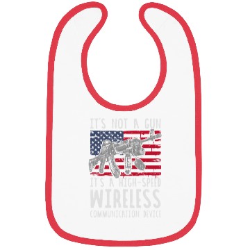 Discover It's Not A Gun It's A Wireless Communication Devic Bibs