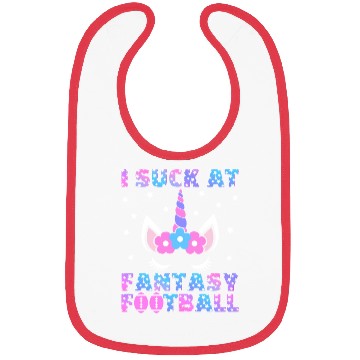 Discover I Suck at Fantasy Football Loser Punishment Funny Bibs