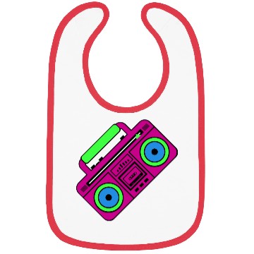 Discover 80s Boombox Bibs