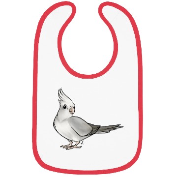 Discover Bird Cockatiel White Bibs