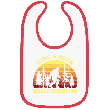 Discover Hide And Seek Bigfoot World Champion Retro Bibs