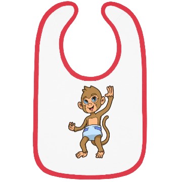 Discover Kawaii Baby Monkey Bibs
