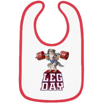 Discover Leg Day Aussie Weight Lifting Squat Gym Bibs