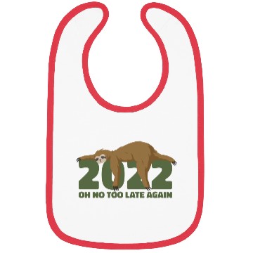 Discover Sleeping Sloth Newyear Bibs