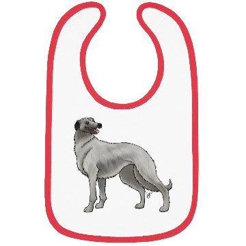 Discover Dog Scottish Deerhound Light Gray Bibs