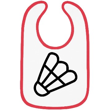 Discover Badminton simple shuttle logo Bibs