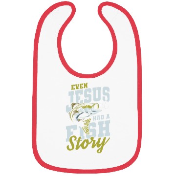 Discover Jesus had fish story Bibs