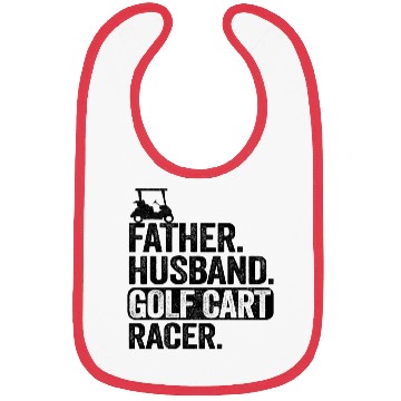 Discover Funny Golfing Father Husband Golf Cart Racer Golf Bibs