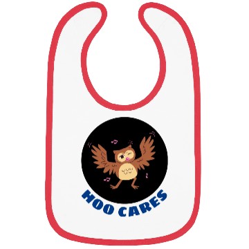 Discover Hoo Cares Owl Pun Bibs