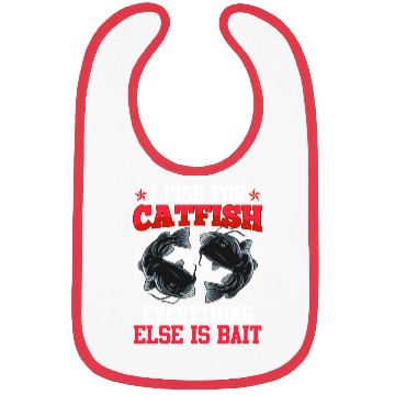 Discover Flathead I fish for Catfish Fishing Noodling Bibs