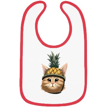 Discover Pineapple cat Bibs