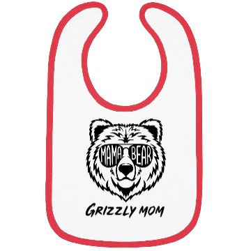 Discover Mama Bear Grizzly Mom Bibs