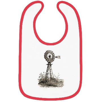 Discover American farmer windmill design Bibs