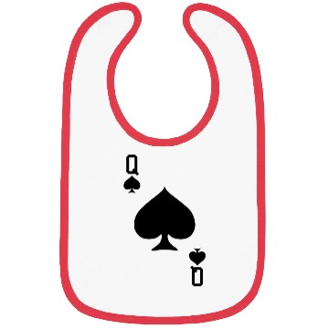 Discover Queen Of Spades - Playing Card Easy Halloween Game Bibs